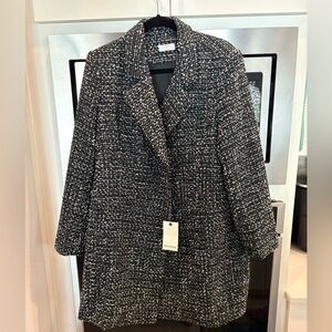 NWT UNTUCKit Black and White Tweed Blazer Dress